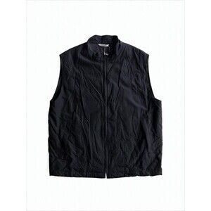 Auralee Quilted Wool Vest With High Collar - NWT